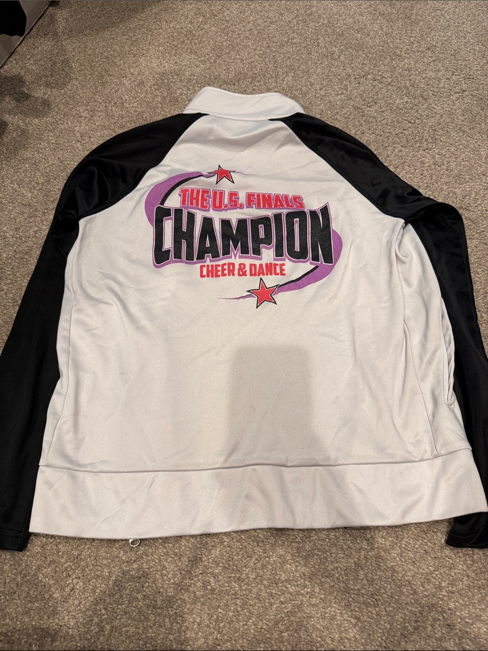 Varsity White and Black Champion Cheer & Dance Jacket
